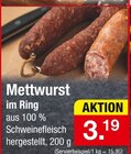 Aktuelles Mettwurst Angebot bei Zimmermann in Mainz ab 3,19 €