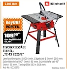 Tischkreissäge "TC-TS 2025/2" von Einhell im aktuellen OBI Prospekt für 109,99 €