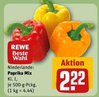 Paprika Mix im Angebot bei REWE in Flensburg Paprika Mix Angebote von REWE Beste Wahl bei REWE Flensburg für 2,22 €