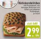 Aktuelles Kürbiskernbrötchen mit Putenbrust Angebot bei E center in Bielefeld ab 2,99 €