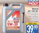 Nr.1 5W-30 Motoröl im Angebot bei EDEKA in Augsburg Nr.1 5W-30 Motoröl Angebote von Liqui Moly bei EDEKA Augsburg für 39,99 €