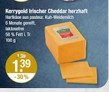 Irischer Cheddar herzhaft von Kerrygold für 1,39 € bei V-Markt im Angebot Irischer Cheddar herzhaft von Kerrygold im aktuellen V-Markt Prospekt