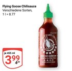 Chilisauce im Angebot bei GLOBUS in Trier Chilisauce Angebote von Flying Goose bei GLOBUS Trier für 3,99 €