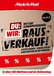 Media-Markt Prospekt für Rheinsberg: RAUSVERKAUF!, 2 Seiten, 14.08.2022 - 29.08.2022