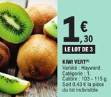 Kiwi vert en promo chez E.Leclerc Kiwi vert dans le catalogue E.Leclerc