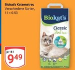 Katzenstreu im Angebot bei GLOBUS in Gera Katzenstreu Angebote von Biokat's bei GLOBUS Gera für 9,49 €