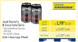& Coca Cola/Zero im Angebot bei METRO in Laatzen & Coca Cola/Zero Angebote von Jack Daniel‘s bei METRO Laatzen für 2,13 €