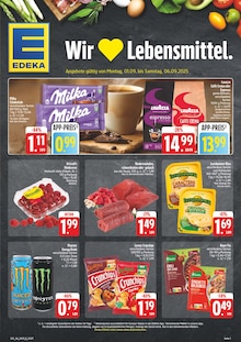 Aktueller EDEKA Prospekt "Wir lieben Lebensmittel!" Seite 1 von 28 Seiten für Bautzen