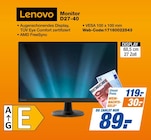 Monitor D27-40 bei expert im Stadthagen Prospekt für 89,00 €