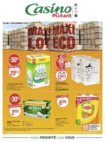 Catalogue Géant Casino à Viroflay, avec 10 pages Prospectus Géant Casino à Viroflay, "Maxi Lot, Maxi Éco", 10 pages, 21/06/2021 - 04/07/2021