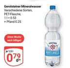 Mineralwasser im Angebot bei GLOBUS in Bensheim Mineralwasser Angebote von Gerolsteiner bei GLOBUS Bensheim für 0,79 €