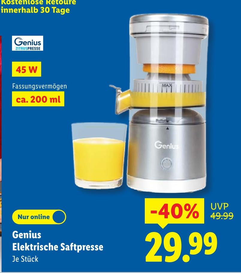 Elektrische Saftpresse