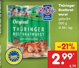 Aktuelle Bratwurst Angebote bei Netto Marken-Discount in Osnabrück Aktuelles Thüringer Rostbratwurst Angebot bei Netto Marken-Discount in Osnabrück ab 2,99 €