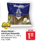 EDEKA Stockach - echt & gut Mozzarella Angebot im Prospekt echt & gut Mozzarella bei EDEKA im Stockach Prospekt für 1,11 €