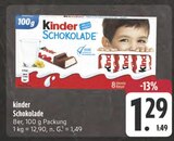 Schokolade Angebote von Kinder bei EDEKA Freiberg für 1,29 €
