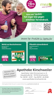 Aktueller mea - meine apotheke Prospekt "Unsere September-Angebote" Seite 1 von 4 Seiten für Kirschweiler