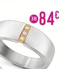 Promo bague acier et diamants 0,04 ct, taille 62 à 84,00 € dans le catalogue E.Leclerc à Aubenas