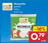 Mozzarella für 0,79 € bei Netto Marken-Discount im Angebot Mozzarella im aktuellen Netto Marken-Discount Prospekt