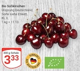 Bio Süßkirschen im Angebot bei GLOBUS in Rostock Bio Süßkirschen Angebote bei GLOBUS Rostock für 3,33 €