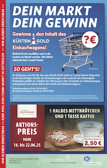 Aktueller combi Gütersloh Prospekt combi Prospekt Gütersloh "Markt - Angebote" mit 2 Seiten