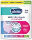 Lessive en feuilles - DR BECKMANN - Super U à Mérignac Lessive en feuilles - DR BECKMANN en promo chez Super U Mérignac à 2,84 €