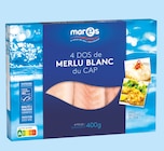 4 Dos de Merlu Blanc du Cap MSC Surgelés - MARÈS en promo chez Intermarché 4 Dos de Merlu Blanc du Cap MSC Surgelés - MARÈS dans le catalogue Intermarché