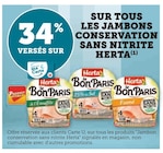 Promo 34% versés sur ma carte u sur tous les jambons conservation sans nitrite à  dans le catalogue Super U à Franqueville-Saint-Pierre