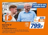 expert Vilshofen - LED TV K-55S39B Bravia 3 Angebot im Prospekt LED TV K-55S39B Bravia 3 bei expert im Vilshofen Prospekt für 799,00 €