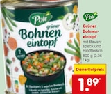 Grüner Bohneneintopf mit Bauchspeck und Rindfleisch im Angebot bei Netto Marken-Discount in Fürth Grüner Bohneneintopf mit Bauchspeck und Rindfleisch Angebote von Pote bei Netto Marken-Discount Fürth für 1,89 €