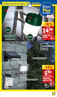 Promo Lampe Solaire dans le catalogue Lidl du moment à la page 81