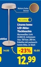 LED-Akku-Tischleuchte im Lidl Prospekt LED-Akku-Tischleuchte von Livarno home im aktuellen Lidl Prospekt für 12,99 €