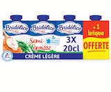 Crème uht semi-épaisse légère 18% mg - BRIDELICE - U Express Crème uht semi-épaisse légère 18% mg - BRIDELICE à 2,68 € dans le catalogue U Express