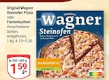 Original Wagner Steinofen Pizza Angebote von Wagner bei GLOBUS Neubrandenburg für 1,59 €