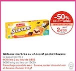 Gâteaux marbrés au chocolat - Savane pocket dans le catalogue Monoprix