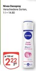 Deospray im Angebot bei GLOBUS in Hürth Deospray Angebote von Nivea bei GLOBUS Hürth für 2,22 €