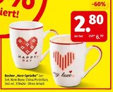 Becher „Herz-Sprüche“ von  im aktuellen Segmüller Prospekt für 2,80 €