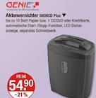 Aktenvernichter 580XCD Plus von GENIE im aktuellen V-Markt Prospekt für 54,90 €