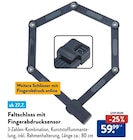 Faltschloss mit Fingerabdrucksensor im Angebot bei ALDI SÜD in Pulheim Faltschloss mit Fingerabdrucksensor Angebote bei ALDI SÜD Pulheim für 59,99 €