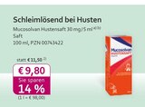 Hustensaft bei mea - meine apotheke im Prospekt "" für 9,80 €