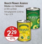 Ananas Stücke oder Scheiben Angebote von Beach Flower bei V-Markt Regensburg für 2,29 €