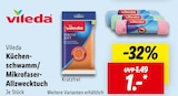 Küchenschwamm/Mikrofaser-Allzwecktuch von Vileda im aktuellen Lidl Prospekt für 1,00 €