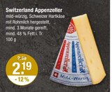 Switzerland Appenzeller im aktuellen V-Markt Prospekt für 2,19 €