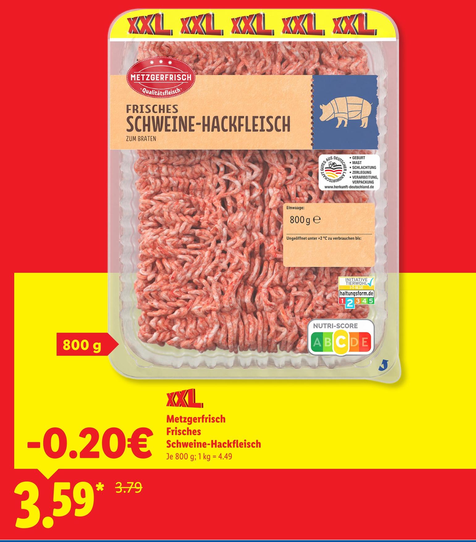 Frisches Schweine-Hackfleisch