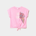 La Halle Paris - Promo T-shirt noué sequins manches courtes rose fluo fille Promo T-shirt noué sequins manches courtes rose fluo fille à 7,99 € dans le catalogue La Halle à Paris