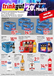 Trinkgut Prospekt für Geigant mit 4 Seiten Trinkgut Prospekt für Geigant: "Wir eröffnen unseren 20. Markt", 4 Seiten, 02.06.2025 - 07.06.2025