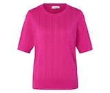Feinstrickpullover mit Zopfmuster, pink bei Tchibo im Kiel Prospekt für 19,99 €