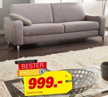 Sofa 2,5-sitzig bei Höffner in Germering Sofa 2,5-sitzig im Angebot bei Höffner Germering für 999,00 €