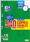 540 PAGES DE COPIES DOUBLES PERFORÉES OXFORD - OXFORD en promo à 5,29 € chez Auchan Hypermarché 540 PAGES DE COPIES DOUBLES PERFORÉES OXFORD - OXFORD dans le catalogue Auchan Hypermarché