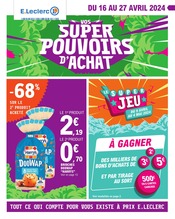 Catalogue Supermarchés E.Leclerc en cours à Fourmies et alentours, "Vos super pouvoirs d'achat", 36 pages, 16/04/2024 - 27/04/2024