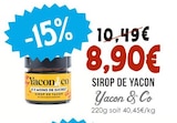 Sirop de Yacon à Naturalia dans Brengues